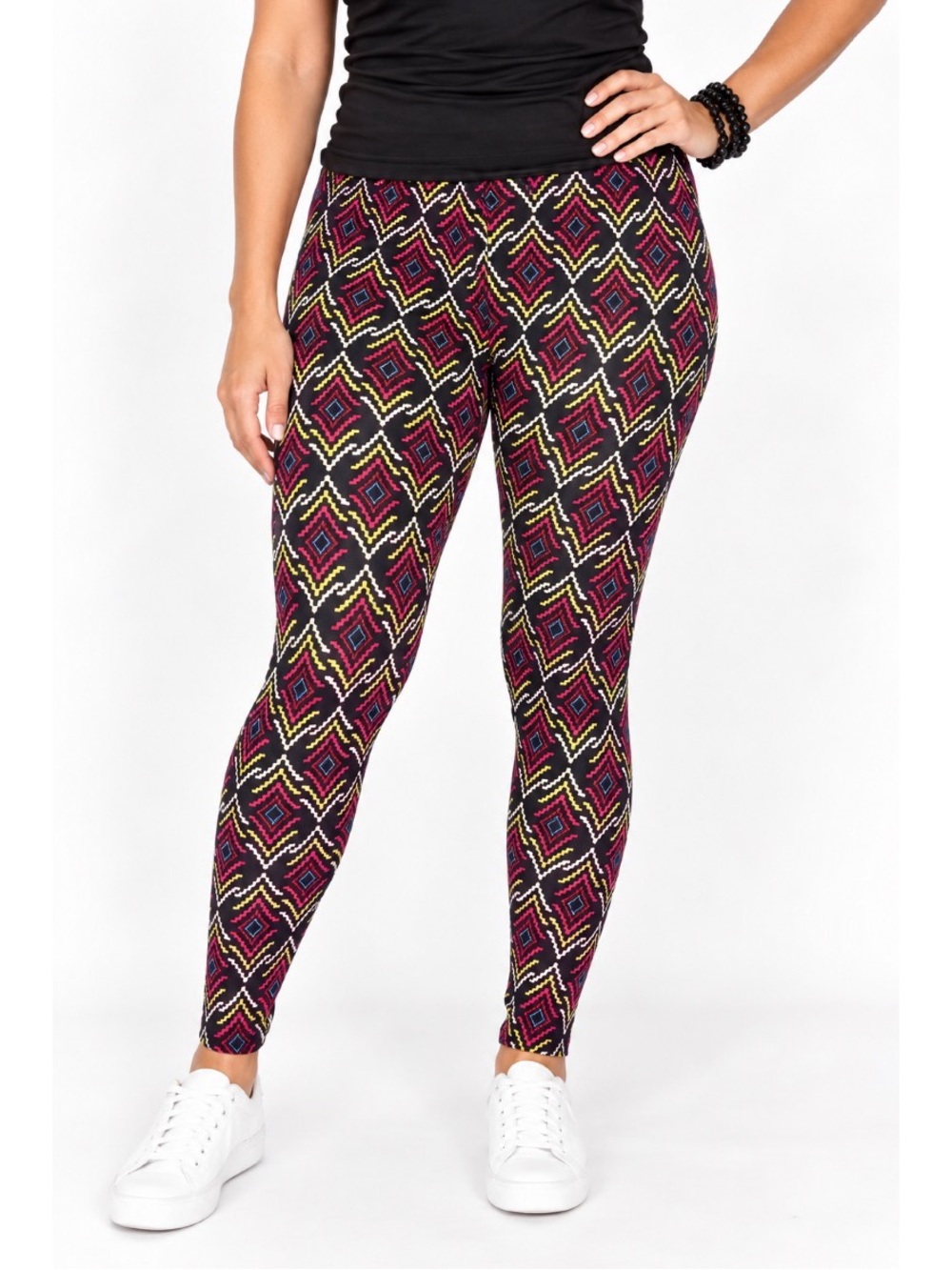 LuLaroe Geometric Aztec Print Leggings size TC (12-18)